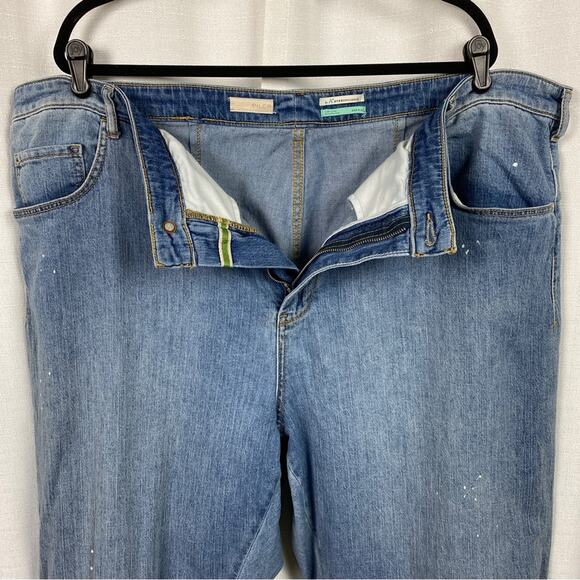 A+ Anthropologie Pilcro The Column Straight Jeans Sz.24W - Picture 8 of 16
